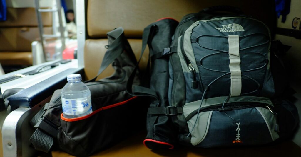 Mistakes to Avoid in Your First Solo Trip - Backpack neatly packed on a hostel bed