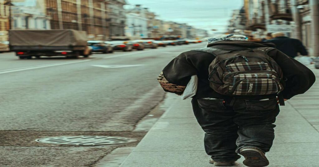 anti theft backpack city travel walking street