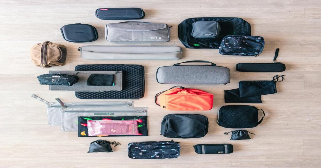 cable organizer pouch collection travel accessories