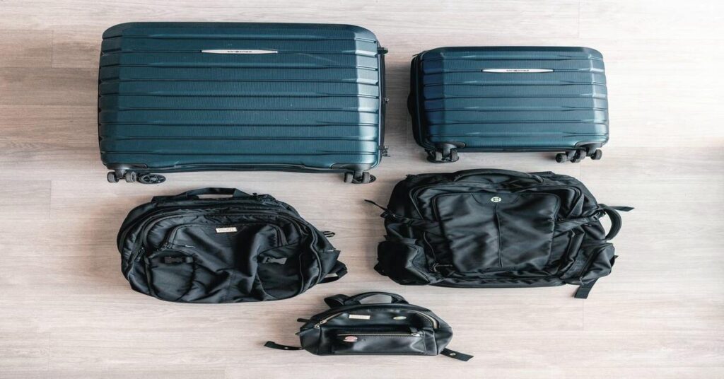 messy vs organized backpack comparison travel packing stress