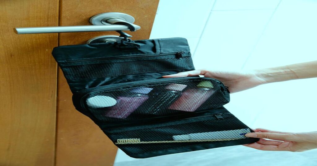 suitcase packing toiletries bottles leak proof travel organization